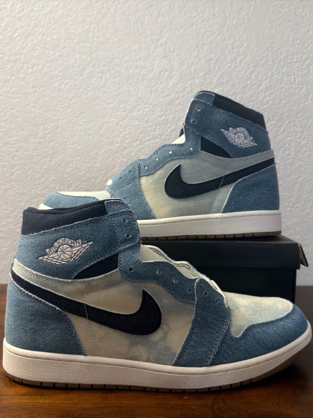 Air Jordan 1 Retro High OG 'Denim' FQ2947-100 Men's Size 13